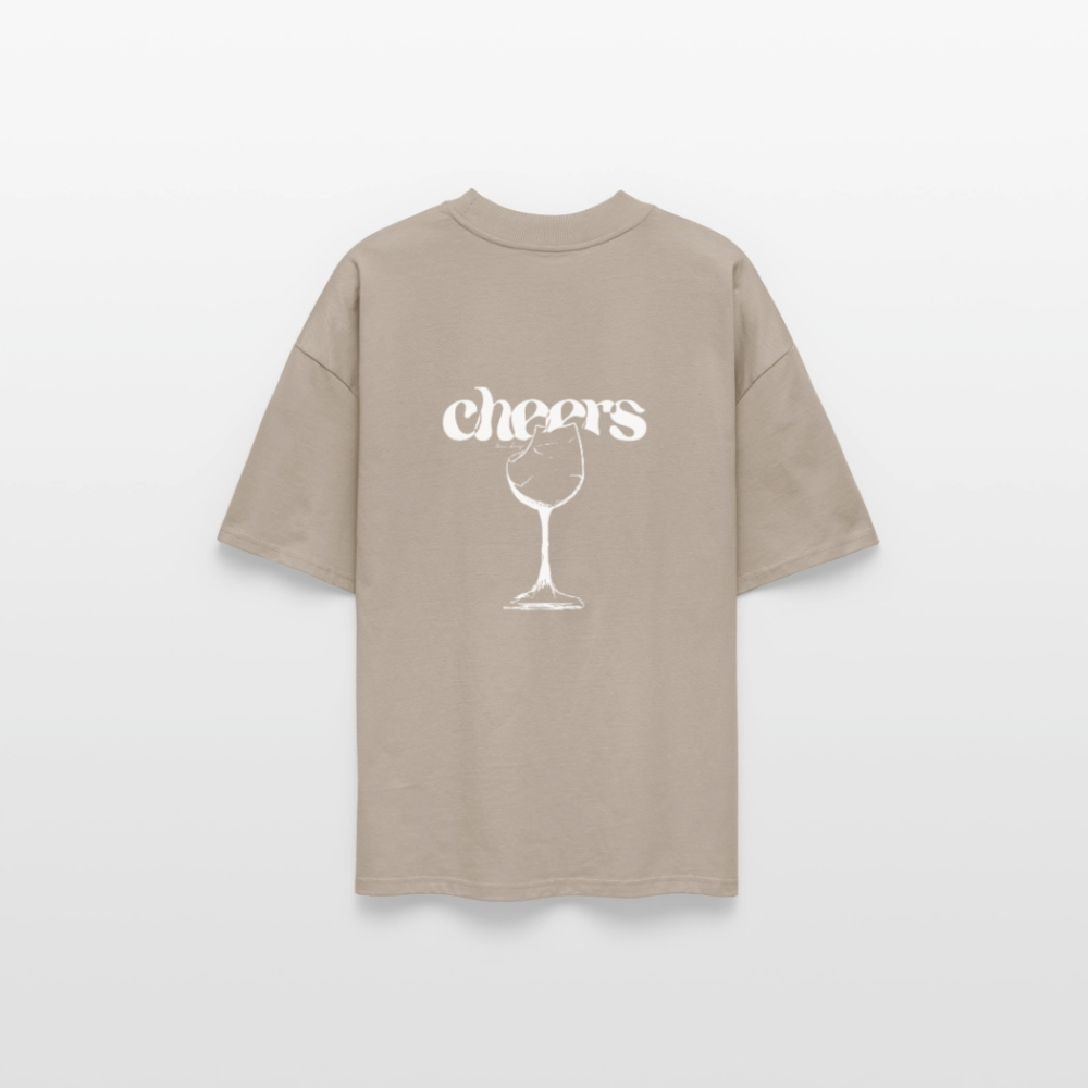 Broken Glass 🍸 Oversized Unisex Shirt · steingrau