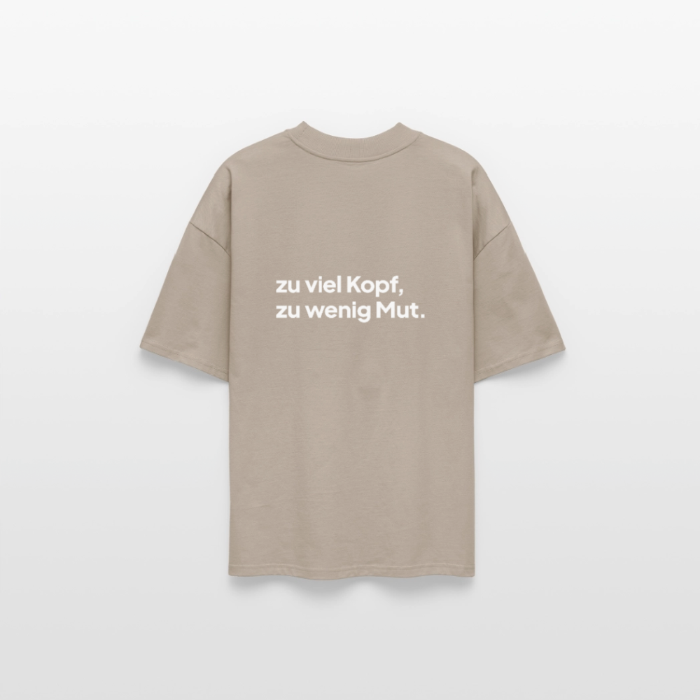 ZU VIEL KOPF · Oversized Unisex Shirt · steingrau