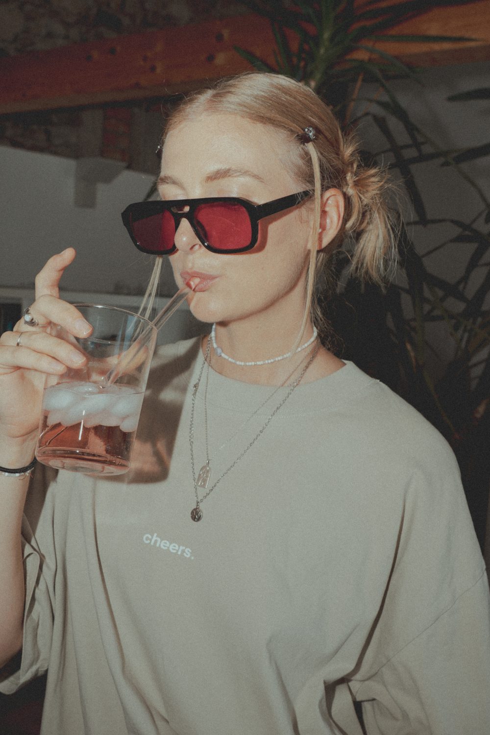 cheers · Oversized Unisex Shirt · steingrau