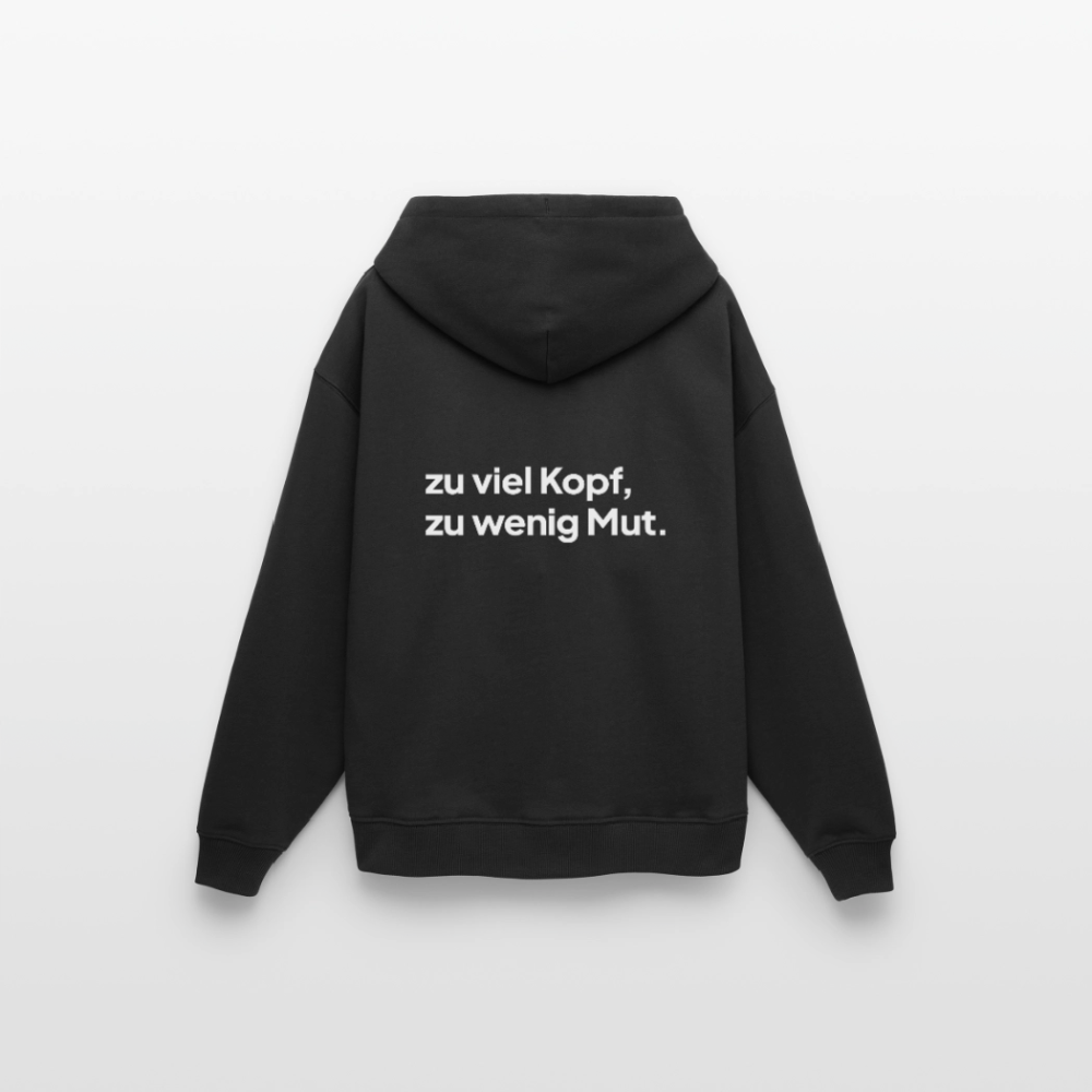 ZU VIEL KOPF · Oversized Unisex Hoodie · schwarz