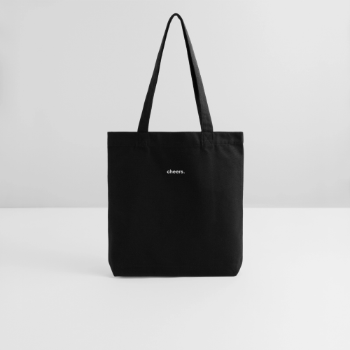 cheers · recycelter Heavyweight Stoffbeutel · schwarz