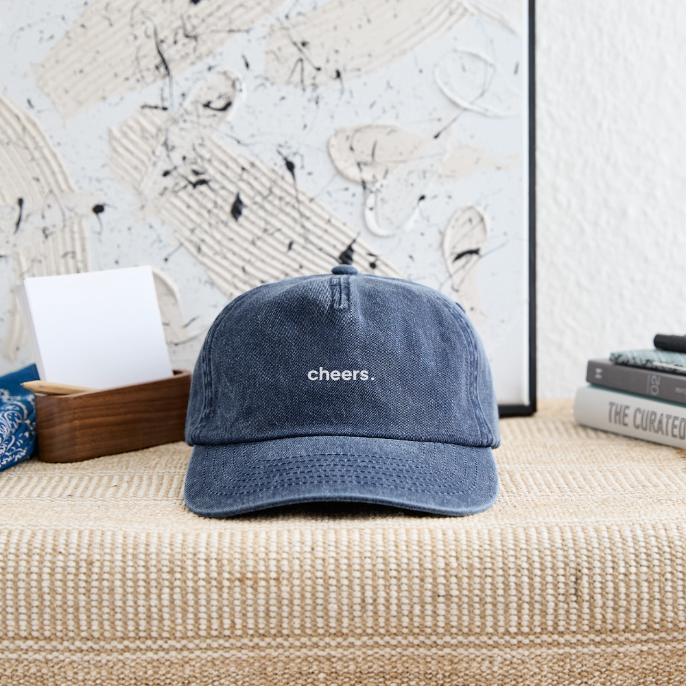 cheers · Vintage Cap · denim