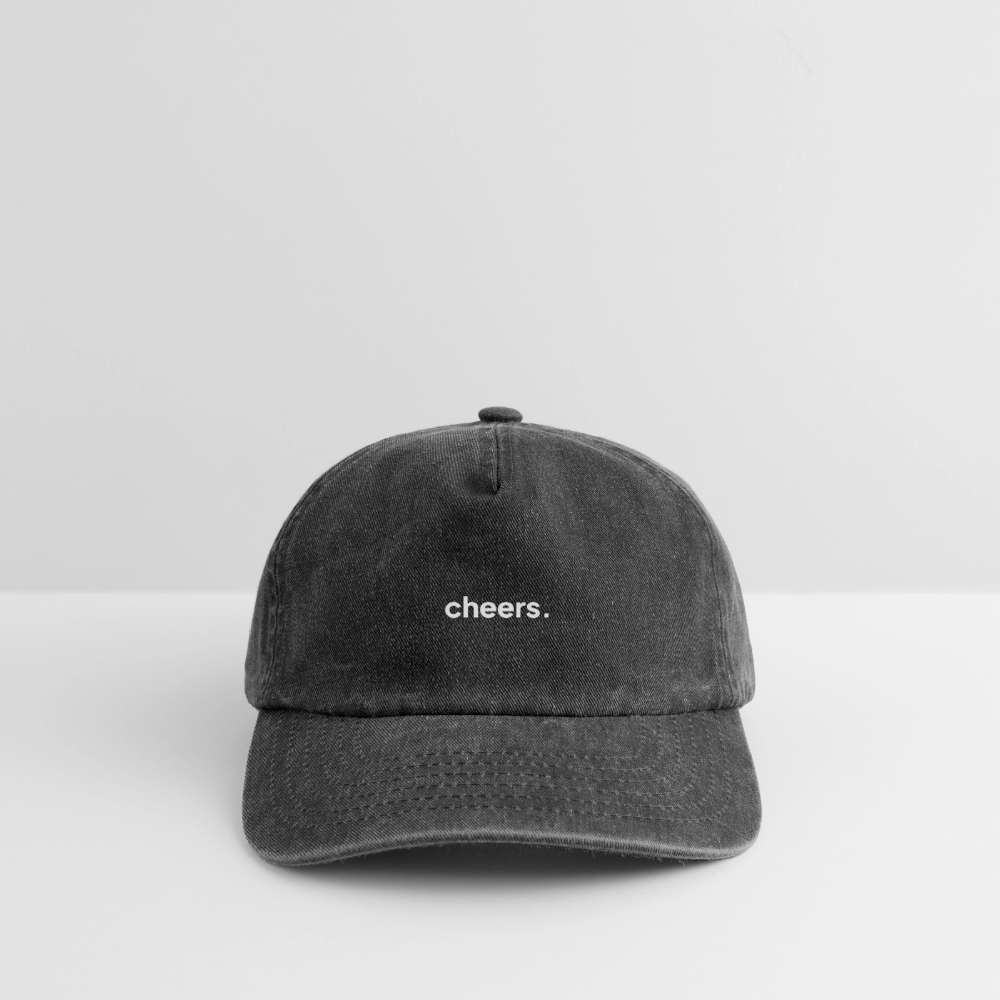 cheers · Vintage Cap · schwarz