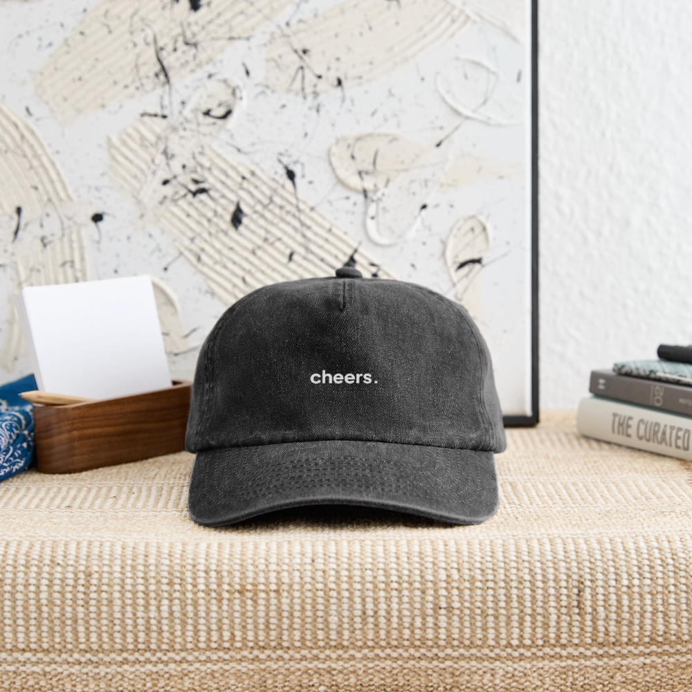 cheers · Vintage Cap · schwarz
